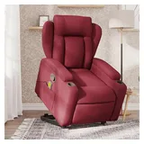 vidaXL Massagesessel mit Aufstehhilfe Stoff 94,5 x 100 x 94,5 cm Weinrot