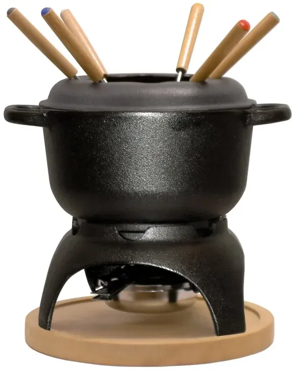 Ronneby Bruk Maestro Fondue-Set, Ø 18 cm, mit Fondue-Gabeln