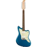 Squier Fender Paranormal Jazzmaster XII IL Lake Placid Blue 12-snarige elektrische gitaar (E-Gitarre), Gitarre, Blau