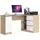akord furniture factory Eck-Schreibtisch AKORD B20 rechts Sonoma-Eiche Front Weiß B155 x H77 x T85 cm - Bronze/Weiß