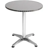 INDA-EXCLUSIV Bistro-Stehtisch Ø 60 x 70 cm Silber
