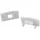 tktrading24 A17 LED Aluprofil Weiss mit Abdeckung - Premium LED-Profil - 2x Endkappen