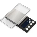 TopHomer Digitalwaage Tragbare, 500g/0.1g Küchenwaage Feinwaage mit Großer LCD-Schirm, 5 Einheiten Taschenwaage für Schmuck, Kaffee, Münze, Herb