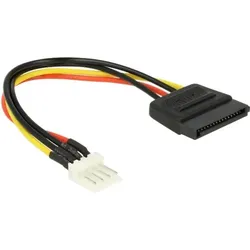 Delock Netzteil 4-Pin-Mini-Stromversorgungsstecker M bis SATA Leistung M 15 cm