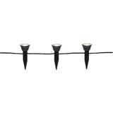 Star Trading LED-Solar-Lichterkette Mini Spot Kunststoff 210 cm Schwarz