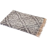 Carenesse Hamamtuch Barock 90 x 175 cm grau Edles Hamam Handtuch 100% Baumwolle mit hochwertiger Webung I Pestemal/Fouta weich & zart I Leichtes Hamam Strandtuch kompakt