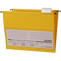 Eichner PVC-Hängemappe Platin Lineseitlich offen, gelb