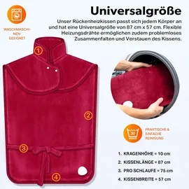 sinnlein sinnlein® Heizkissen mit Abschaltautomatik 60x85cm Rücken Schulter Nacken