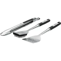 CHEF CUISINE BBQ Grill-Besteck, 3 TLG. (Grillzange, Wender, Grillbürste)