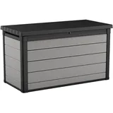 Keter Premier Aufbewahrungsbox, 757 Liter, wetterfest, mit Gasdruckfedern, graubraun, ideale Lösung für Garten und Terrasse