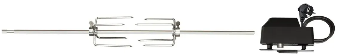 + 10 % Kassenrabatt | Boretti Grill Drehspieß 101x12x1 cm für Luciano Nero