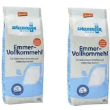 Spielberger Bio Emmer-Vollkornmehl, demeter (2x 500g) Mehl Doppelpack Backen