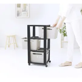 Rotho Schubladenbox Brisen 36,6 x 30,0 x 77 cm 3-tlg. cappuccino