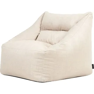 I.C.O.N. icon Sitzsack Sessel Outdoor Natalia, Beige, für Erwachsene und Kinder mit Füllung, für den Außenbereich und Garten, - Beige