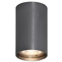 QAZQA - Moderner Aufbaustrahler Gunmetal GU10 50mm - Tuba