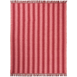 Schneid - Tide Wolldecke, burgundy & blush