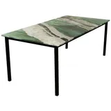 MAGNA Atelier Esstisch SAPPORO aus ECHTEM MARMOR, Küchentisch, Dining Table, nachhaltig, 200x100x75cm grün 160 cm x 75 cm