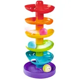 Simba 104010053 - ABC Regenbogen Kugelturm, Kugelbahn, Höhe: 40 cm