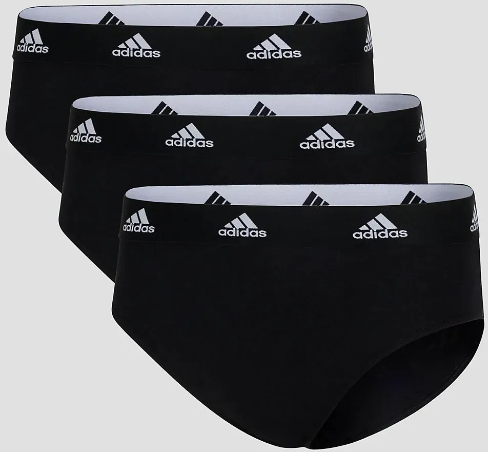 Adidas Underwear Bikini 3 Pack Unterwäsche black Gr. L