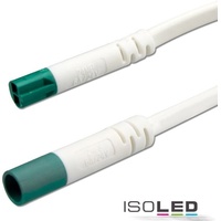 ISOLED Mini-Plug Verlängerung male-female, 3m, 2x0.75, IP54, weiß-grün, max.