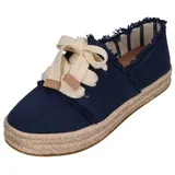 TOMS Carolina Lace UP navy beachside woven/fray 38