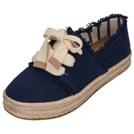 TOMS Carolina Lace UP navy beachside woven/fray 38