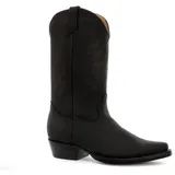Grinders Louisiana Schwarz Herren Cuban Heel Cowboy Lederstiefel 42 - 42 EU