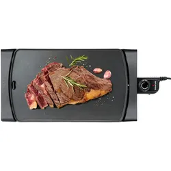 Taurus Steakmax 2600 Steakpfanne und Grill mit 2600W, XXL-Platte 49x27cm, 3 Antihaftschichten, Fettauffangschale, 100% gleichmäßiges Garen