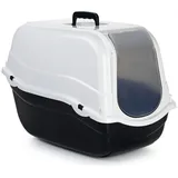 beeztees Katzentoilette Romeo, 54 x 33 x 42 cm, schwarz/weiß