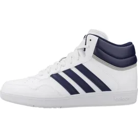 adidas Hoops 4.0 Mid Cloud White / Dark Blue / Grey Two 44