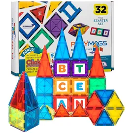 Playmags Magnetisches Spiele-Set (32 Stk.