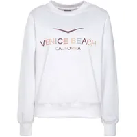 VENICE BEACH Sweatshirt mit großer Logostickerei Weiß 32/34