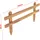 [en.casa] Zaun-Set 100 x 40 cm Beige/Holz