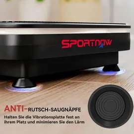 sportnow Vibrationsplatte Schwarz