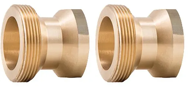 Barberi 2 Adapterverschraubungen zwischen den Gruppen DN 25 und Verteilern DN 32 - Flachdichtung G 2'' AG-G 1 1/2'' IG