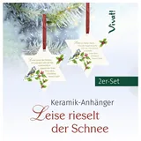 St. Benno 2er-Set Stern-Anhänger »Leise rieselt der Schnee«