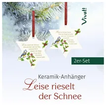 St. Benno 2er-Set Stern-Anhänger »Leise rieselt der Schnee«