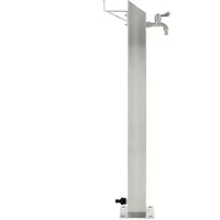 VidaXL Garten-Wassersäule Edelstahl Quadratisch 95 cm 45453