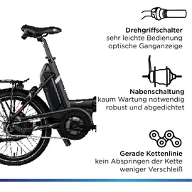 Zündapp X20 2023 20 Zoll RH 45 cm Unisex schwarz/rot