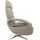 MCW Relaxsessel MCW-L11 Leder 75 x 100 x 90 cm Grau mit Liegefunktion