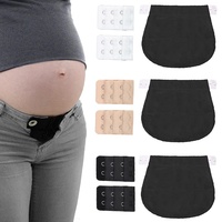 Qazuwa Mutterschaft Hosen Extender Elastic Waist Extender Bequeme BH Verlängerung 9 Stück Bund Extender elastisch Mutterschafts-Hosen Extender für die Schwangerschaft Frauen Männer Jeans Hosen Hose