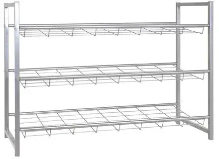 Schuhregal aus Metall