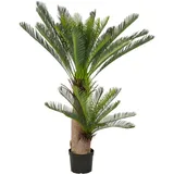 Creativ green Kunstpalme CREATIV GREEN "Cycaspalme", grün, H:145cm, Kunststoff, Kunstpflanzen, mit detailgetreuer Gestaltung
