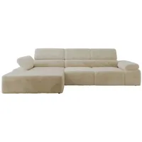Ecksofa mit Sitzvorzug Rilasso ¦ creme ¦ Maße (cm): B: 296 H: 66