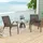 Costway Gartenstuhl 56 x 70 x 84 cm Braun/Schwarz 4 St.