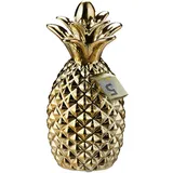 Relaxdays 8 x Spardose Ananas, Gold