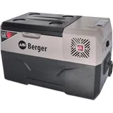 BERGER Kompressor Kühlbox B30-T 29 L │ 12V, 24V, 230V Stecker │ Elektrische Auto Kühlbox mit Rollen │Mobile Kompressorkühlbox leise & leicht │ ideal für Camping,Garten & Festival