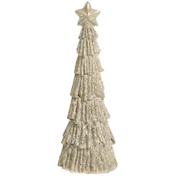 Chic Antique Deko Weihnachtsbaum mit Glitzer, H17,5/Ø 6,5 cm