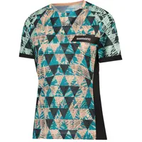 Shimano Woman's SAIKO Short Sleeve Jersey, Transparent Green