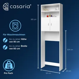 CASARIA Badmöbel-Set Neapel 3-tlg. Weiß